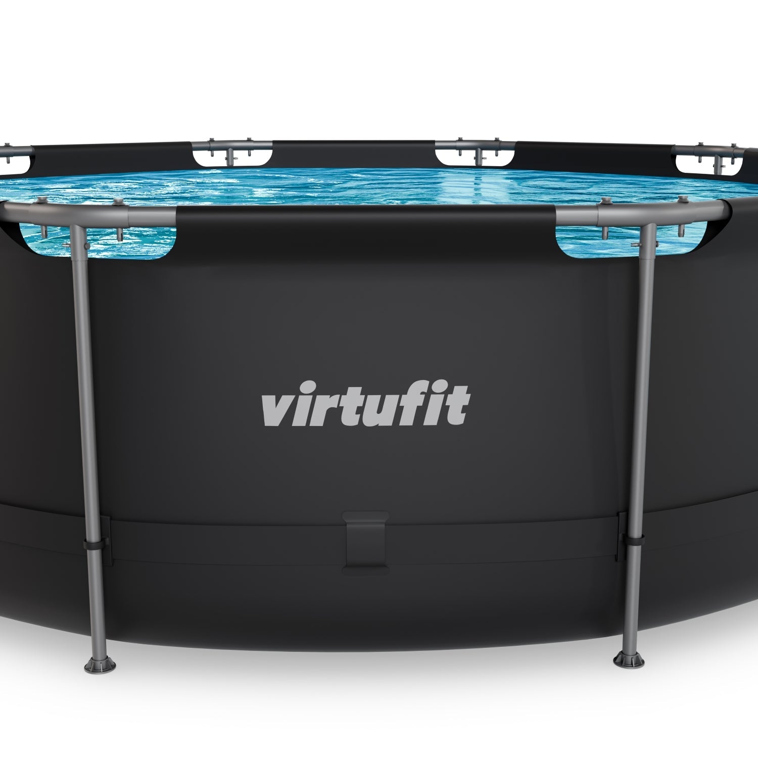 VirtuFit Round Pool - Ø366 x 100 cm - Anthracite - Including Filter Pump