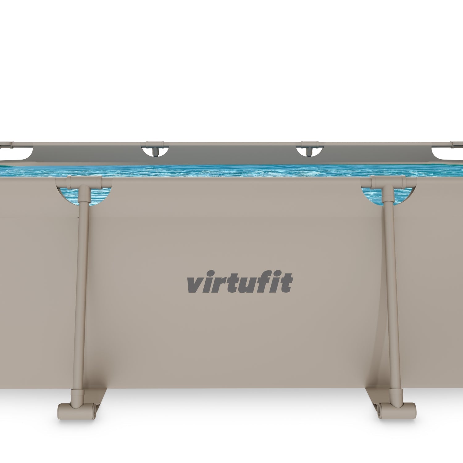 VirtuFit Rectangular Swimming Pool - Beige - 300 x 210 x 66 cm