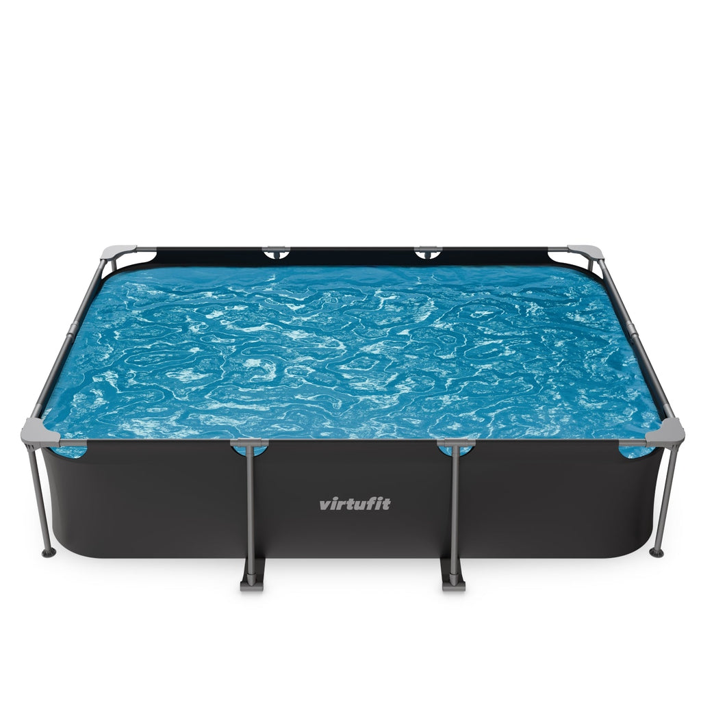 VirtuFit Rectangular Swimming Pool - Anthracite - 300 x 210 x 66 cm