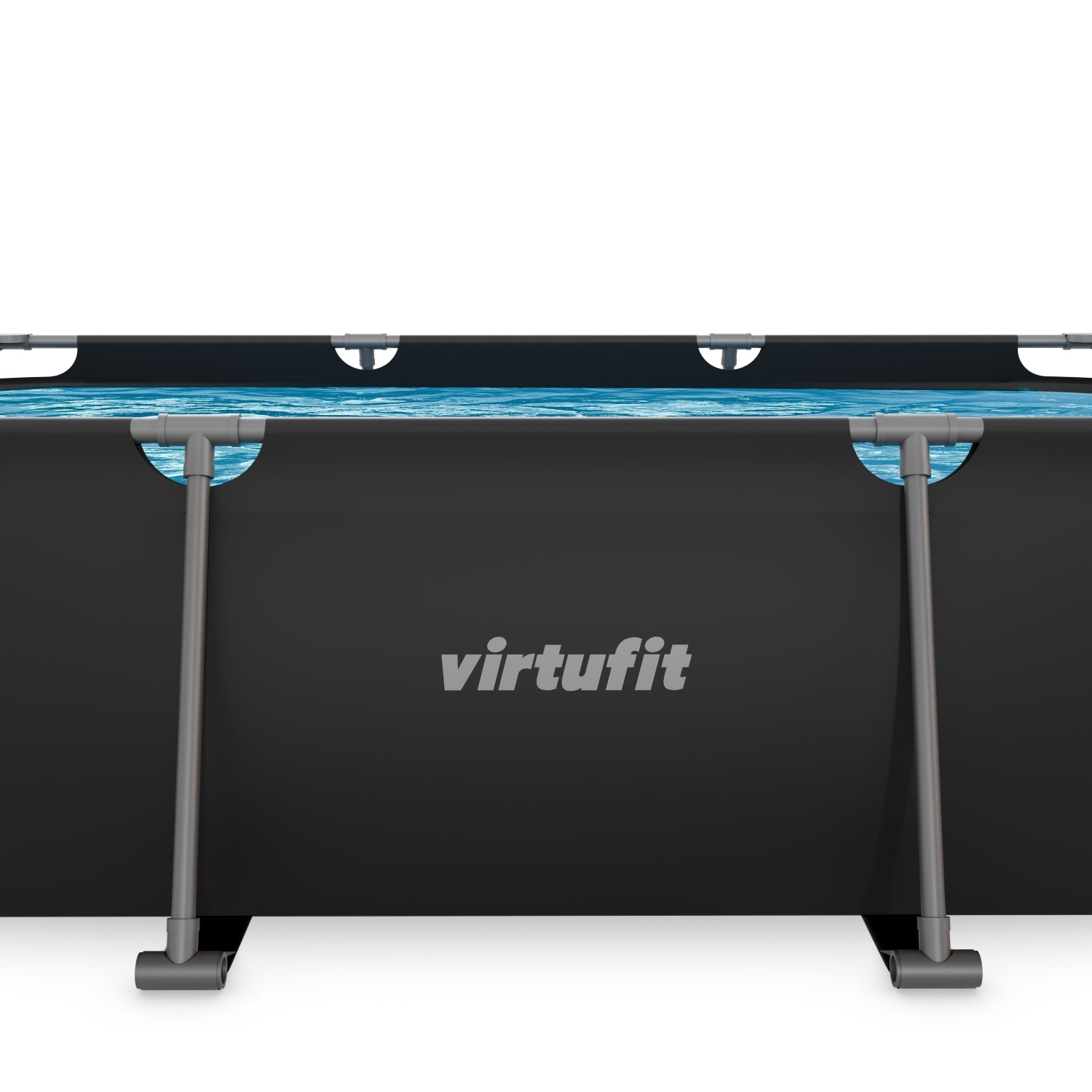 VirtuFit Rectangular Swimming Pool - Anthracite - 300 x 210 x 66 cm