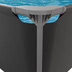 VirtuFit Rectangular Swimming Pool - Anthracite - 260 x 180 x 66 cm