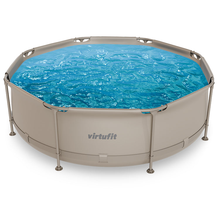 VirtuFit Round Swimming Pool - Ø244 x 76 cm - Beige