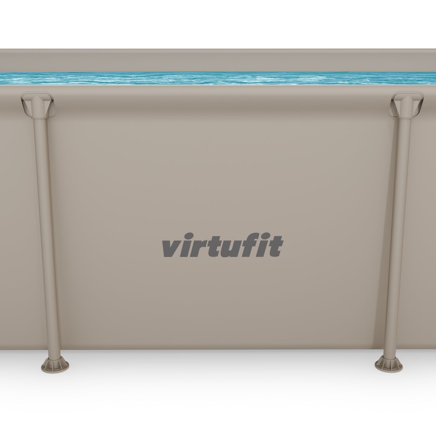 VirtuFit Rectangular Swimming Pool - Beige - 260 x 180 x 66 cm