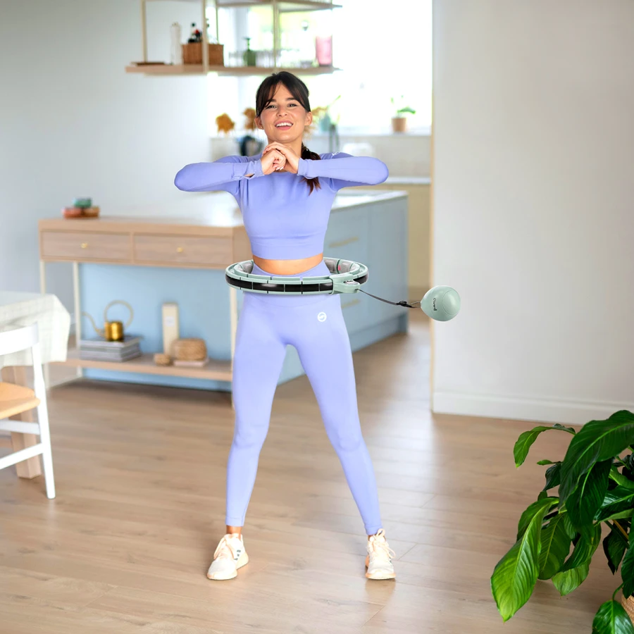 HMS Set Hula Hoop - Green + Slimming Waist Belt