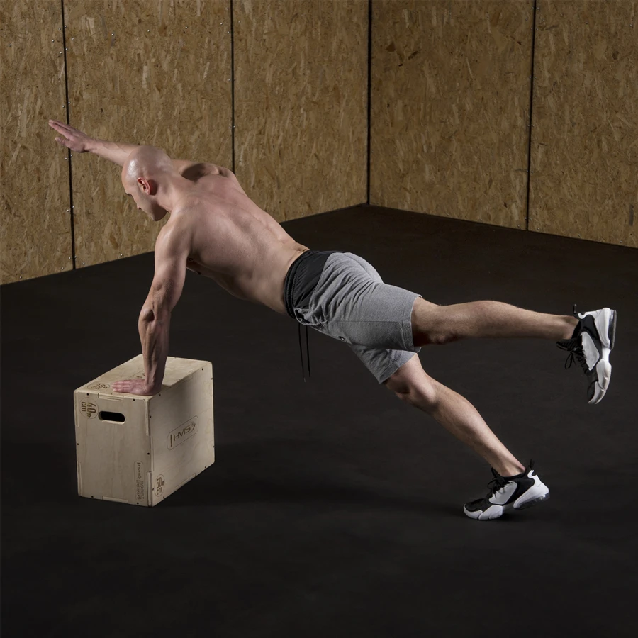 HMS Fitness Plyobox Wood - 50 x 40 x 30 cm