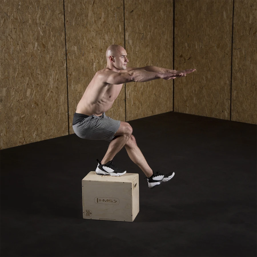 HMS Fitness Plyobox Wood - 50 x 40 x 30 cm