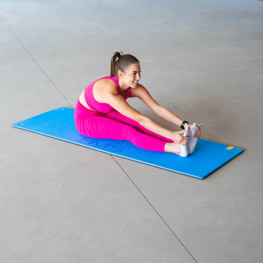 HMS Fitness Mat - Blue/Black - 15 mm