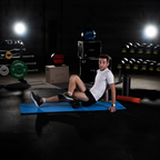 HMS Fitness Mat - Blue/Black - 15 mm