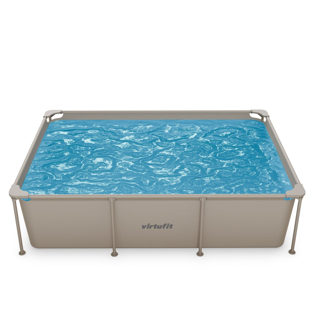 VirtuFit Rectangular Swimming Pool - Beige - 260 x 180 x 66 cm