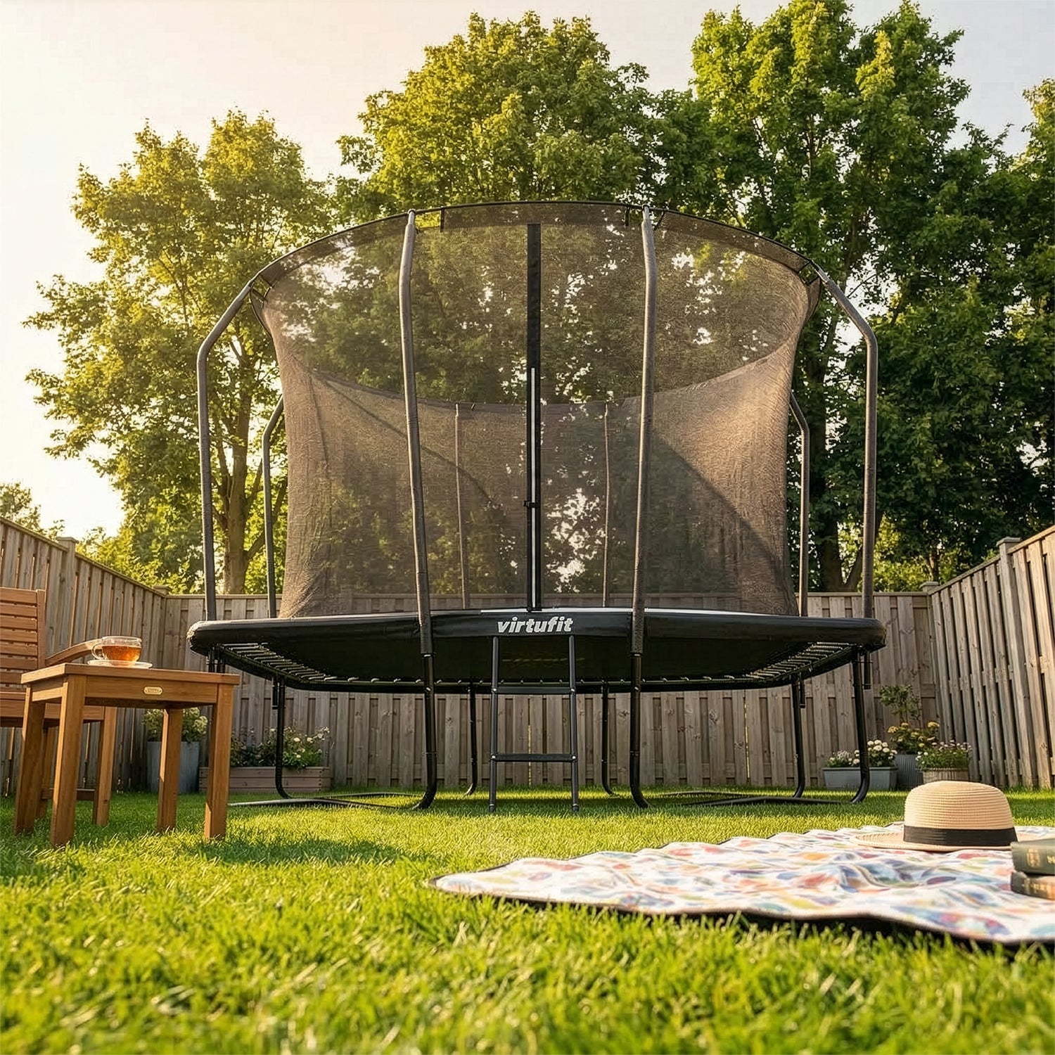 VirtuFit Trampoline Premium with Safety Net 213 x 305 cm