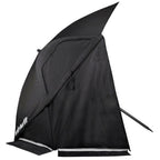 VirtuFit Beach Parasol Premium With Windshield - Black