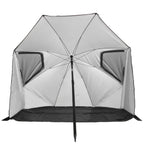 VirtuFit Beach Parasol Premium With Windshield - Black