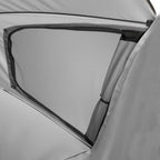 VirtuFit Beach Parasol Premium With Windshield - Black