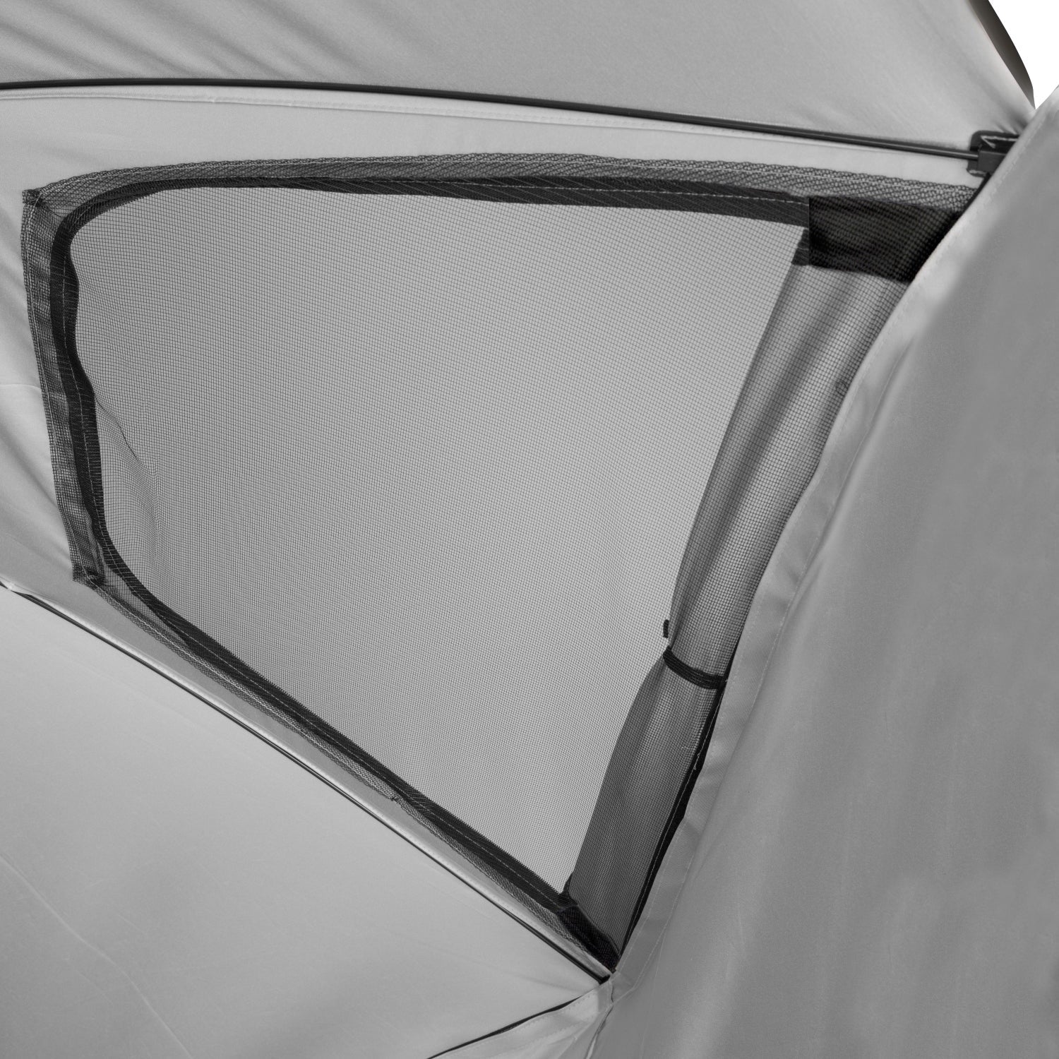 VirtuFit Beach Parasol Premium With Windshield - Black