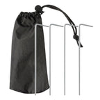 VirtuFit Beach Parasol Premium With Windshield - Black