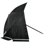 VirtuFit Beach Parasol With Windshield - Black