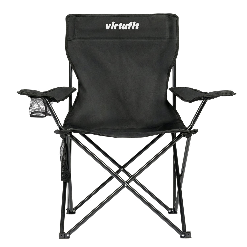 VirtuFit Foldable Camping Chair - Black