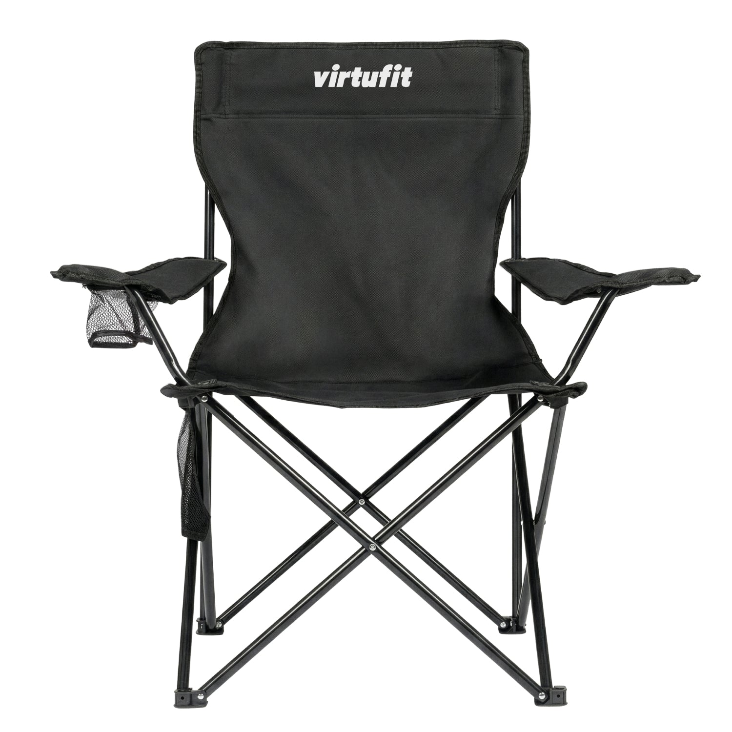 VirtuFit Foldable Camping Chair - Black