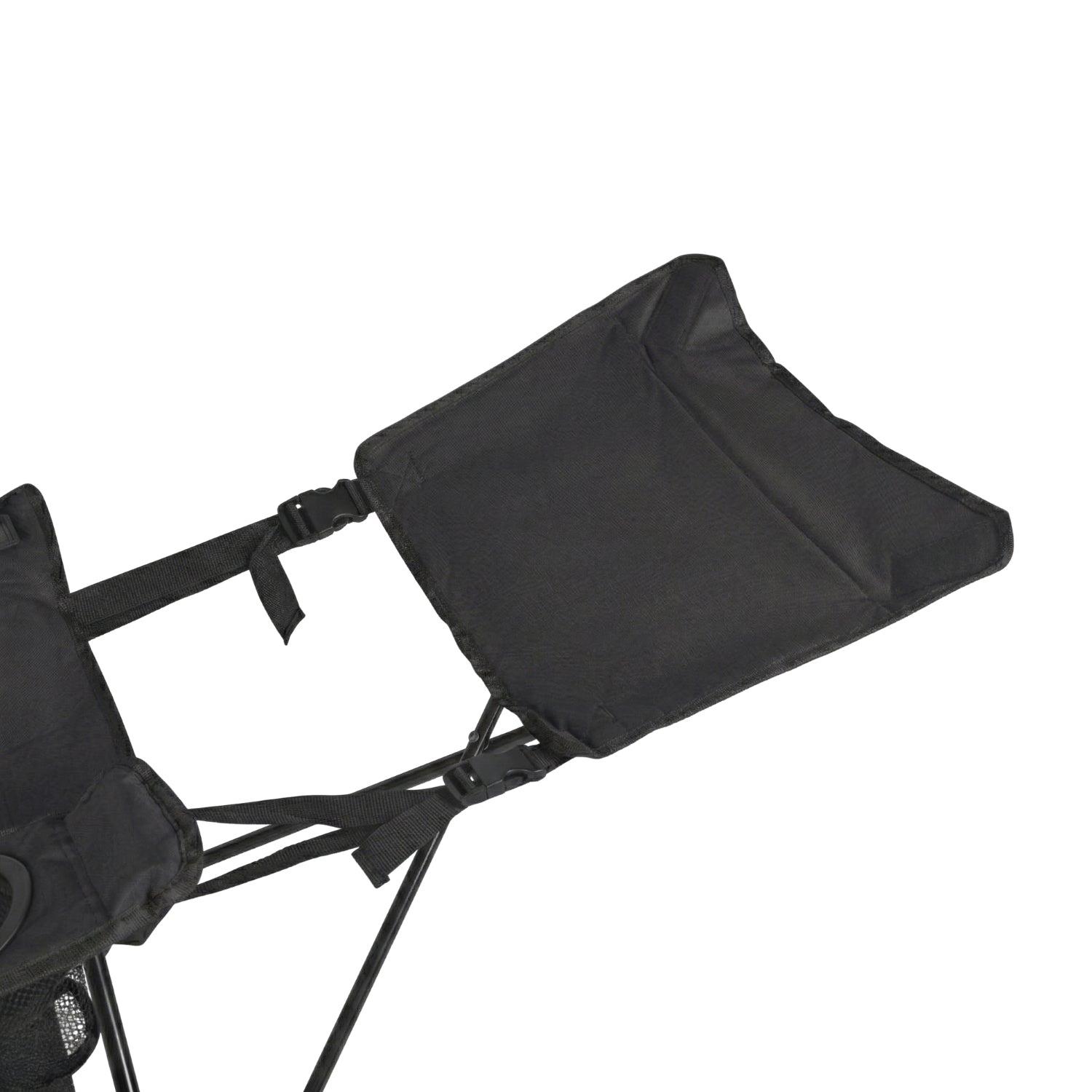 VirtuFit Foldable Camping Chair with Footrest - Black
