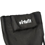 VirtuFit Foldable Camping Chair with Footrest - Black