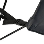 VirtuFit Foldable Camping Chair with Footrest - Black