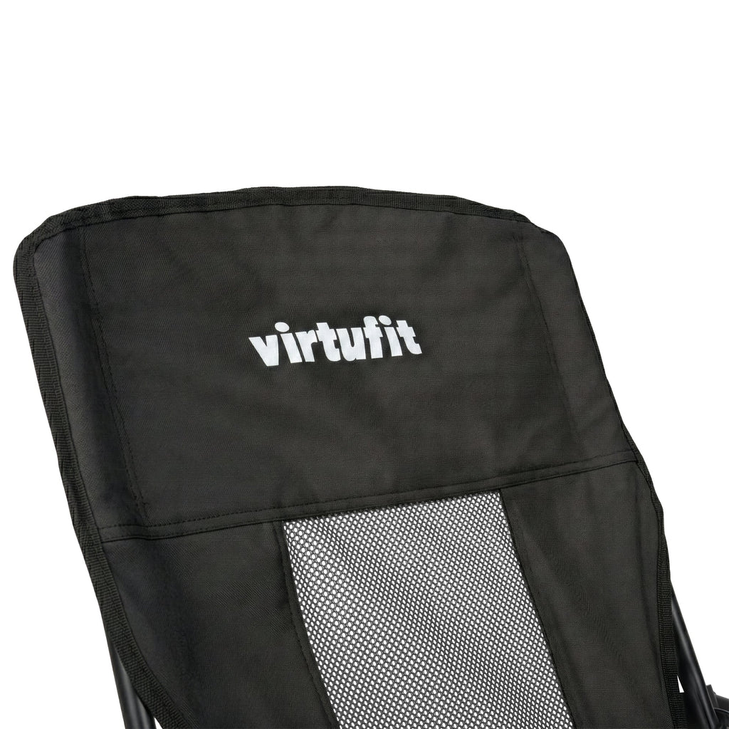 VirtuFit Foldable Beach Chair - Black