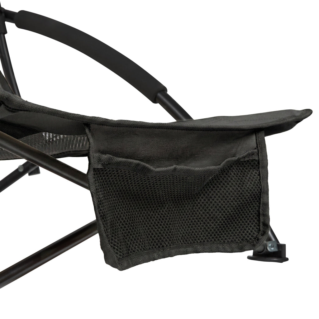 VirtuFit Foldable Beach Chair - Black