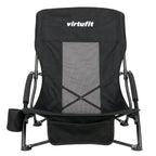 VirtuFit Foldable Beach Chair - Black