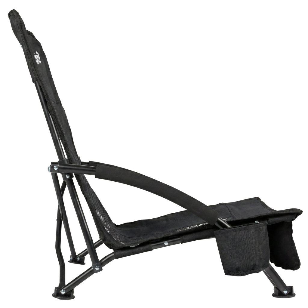 VirtuFit Foldable Beach Chair - Black