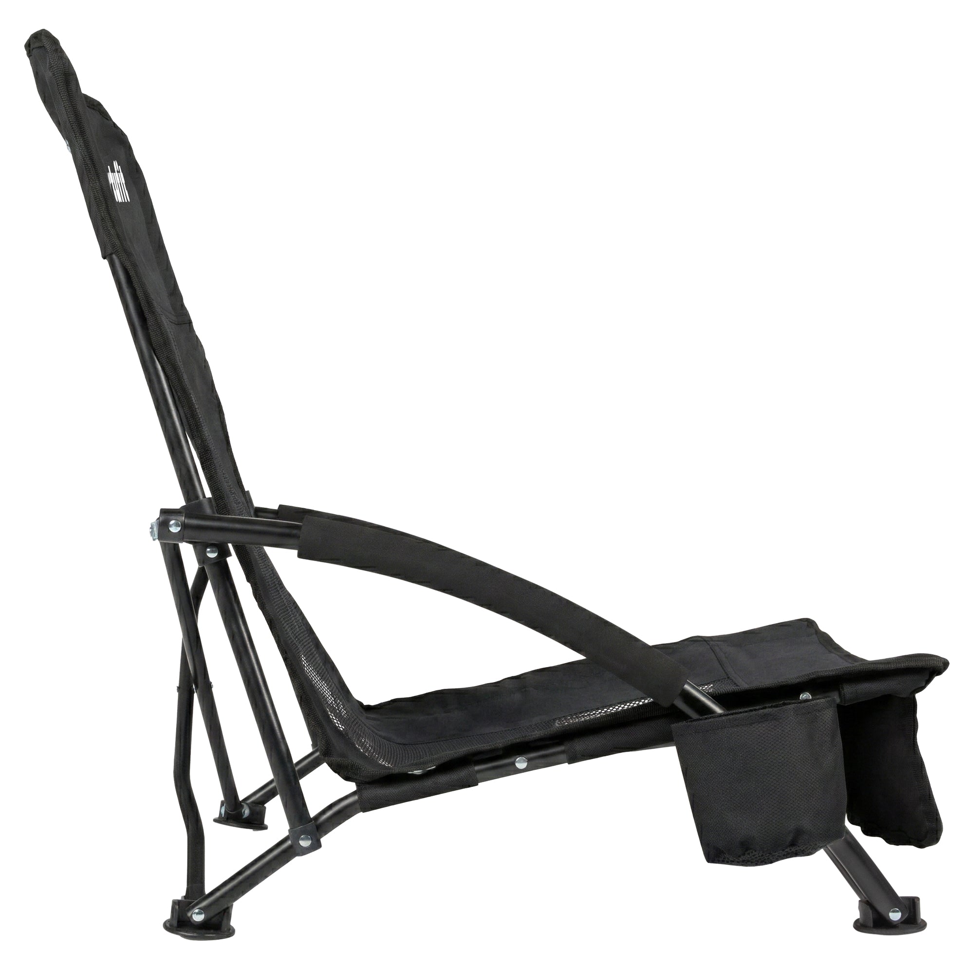 VirtuFit Foldable Beach Chair - Black
