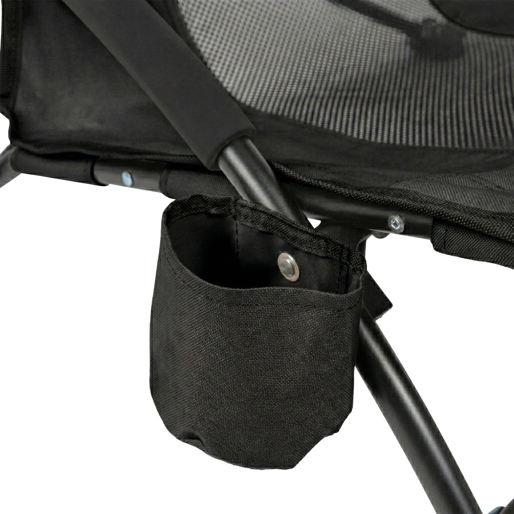 VirtuFit Foldable Beach Chair - Black