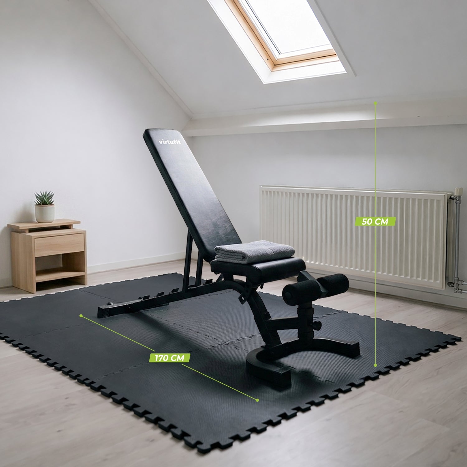 VirtuFit Adjustable Weight Bench Pro