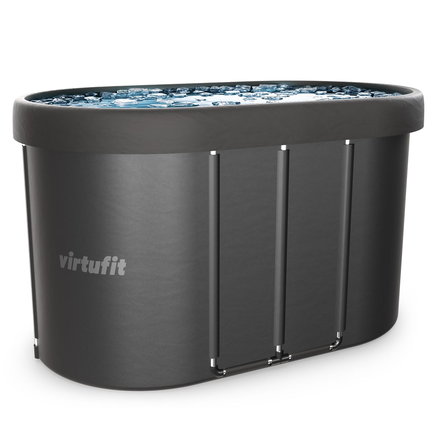 The VirtuFit Oval Ice Bath - Anthracite - 500 Litres