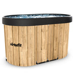 The VirtuFit Oval Ice Bath - Wood Look - 500 Litres