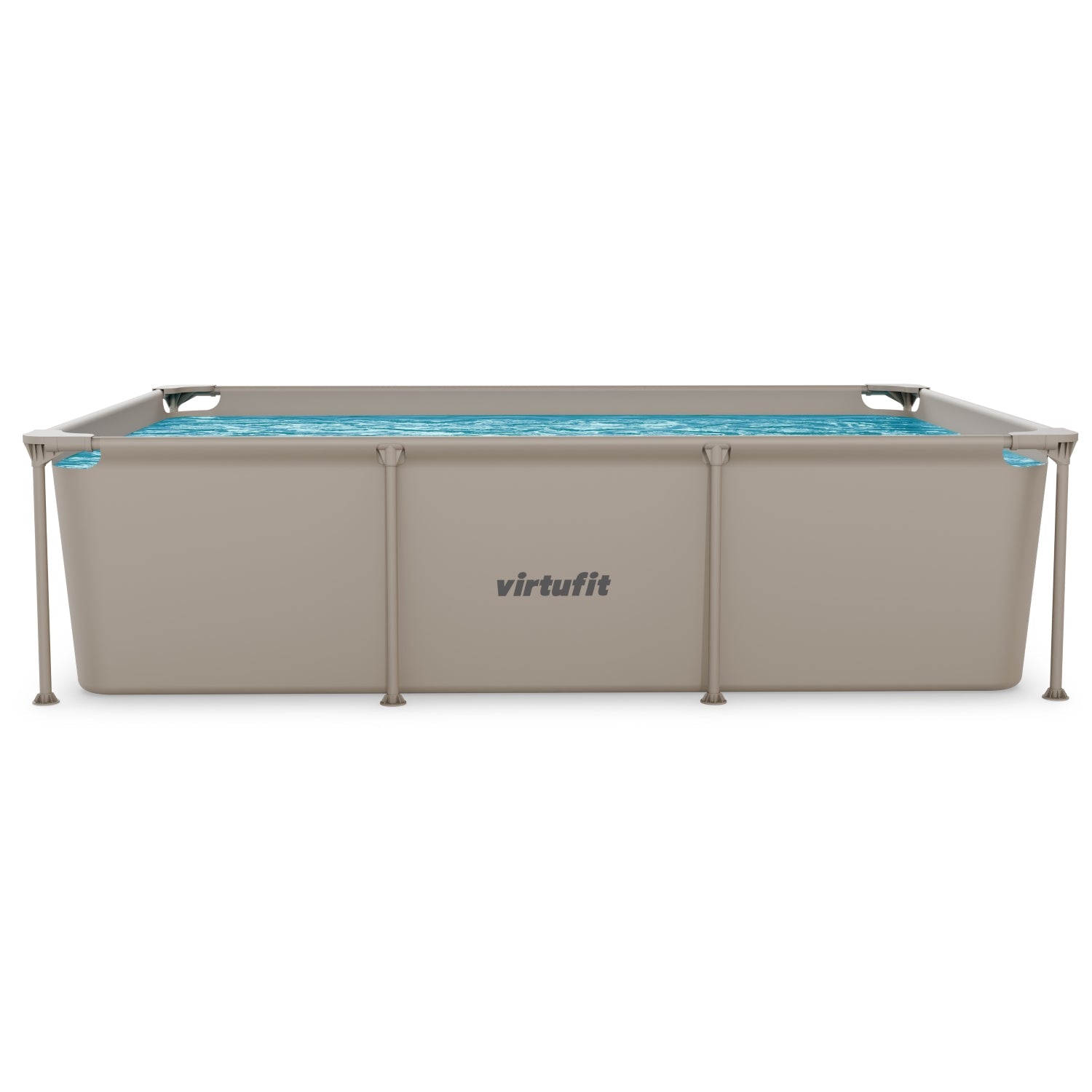 VirtuFit Rectangular Swimming Pool - Beige - 260 x 180 x 66 cm