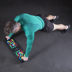 HMS 12-in-1 Push Up Board including Push-up Bars - Red