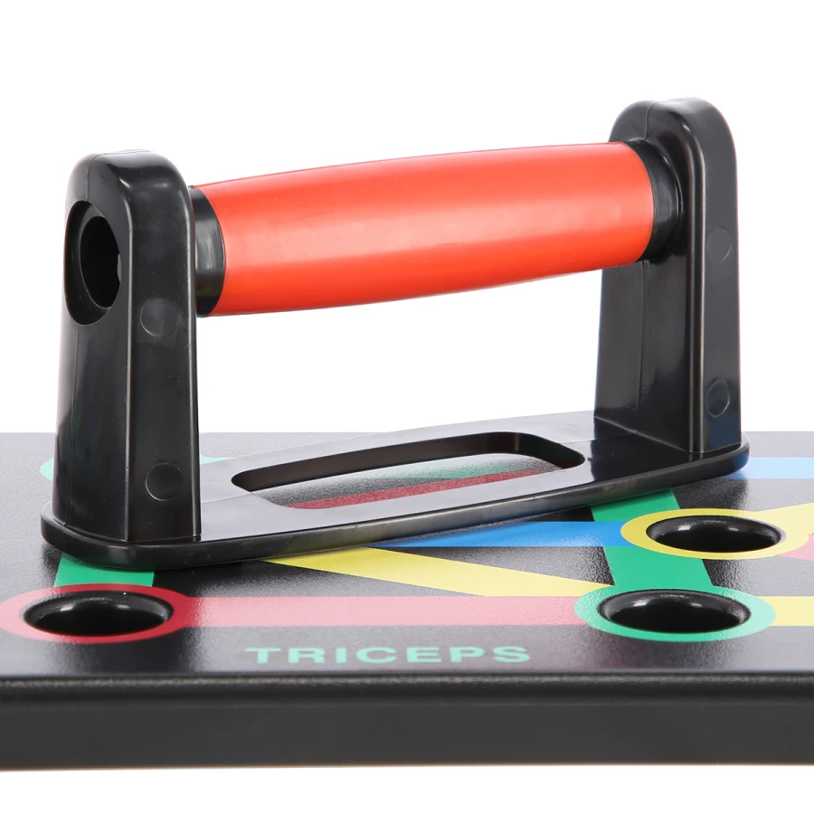 HMS 12-in-1 Push Up Board including Push-up Bars - Red