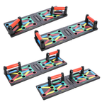 HMS 12-in-1 Push Up Board including Push-up Bars - Red