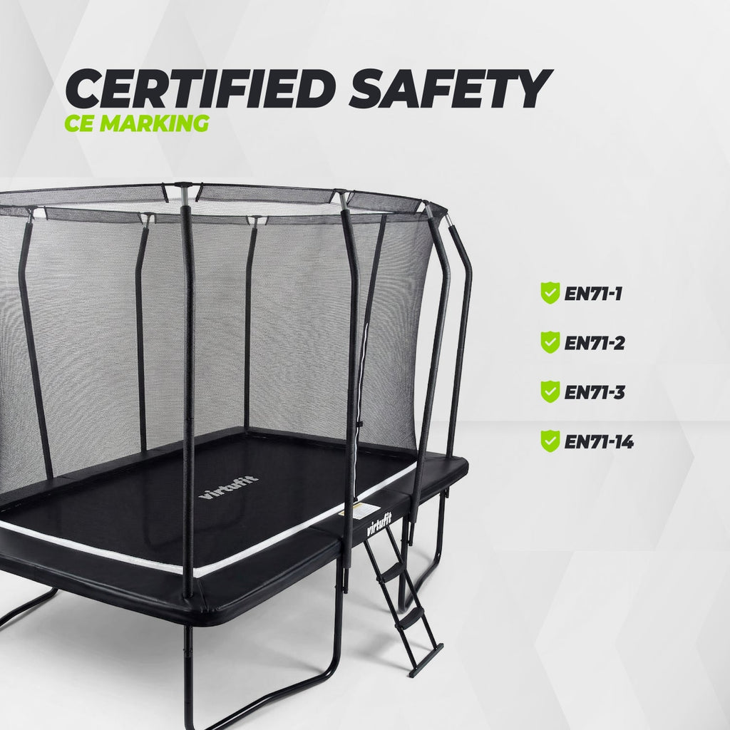 VirtuFit Trampoline Premium with Safety Net 183 x 274 cm