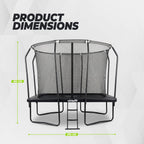 VirtuFit Trampoline Premium with Safety Net 183 x 274 cm