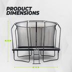 VirtuFit Trampoline Premium with Safety Net 213 x 305 cm