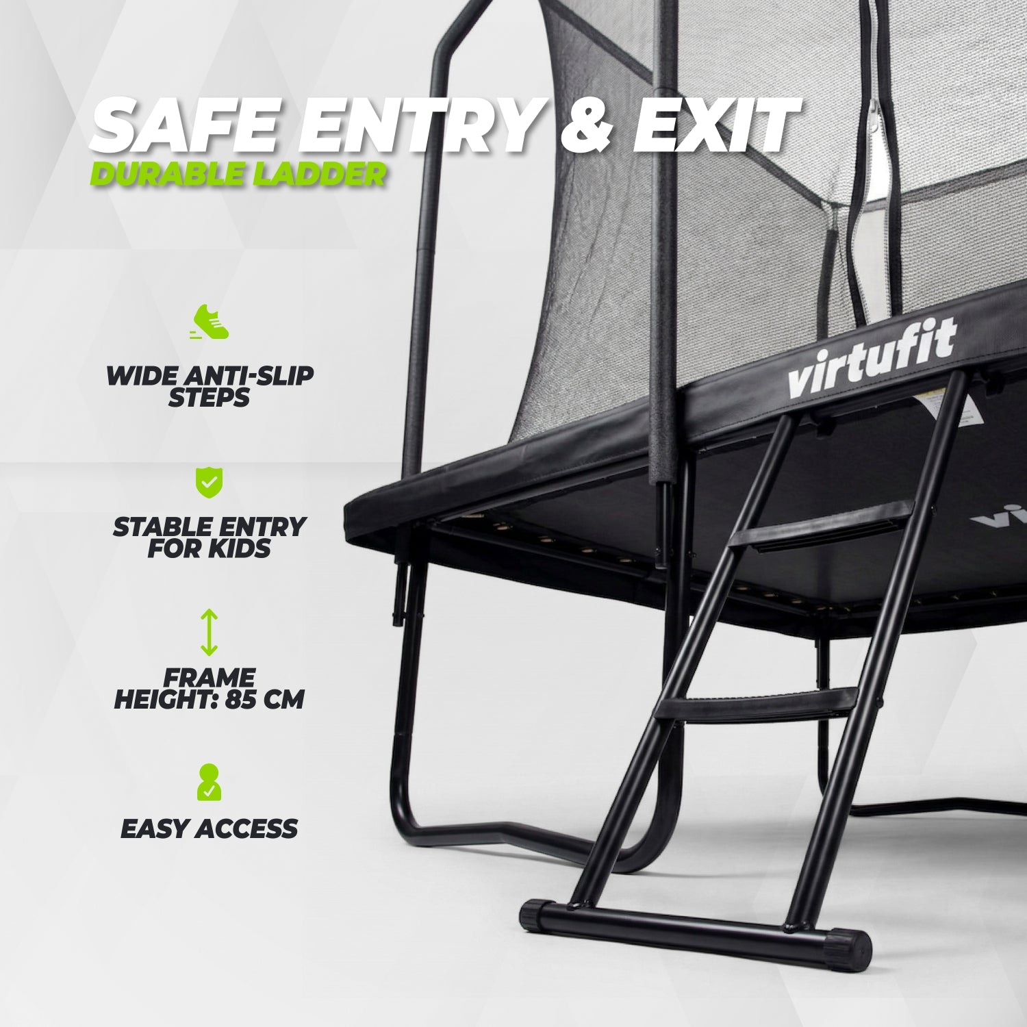 VirtuFit Trampoline Premium with Safety Net 244 x 366 cm