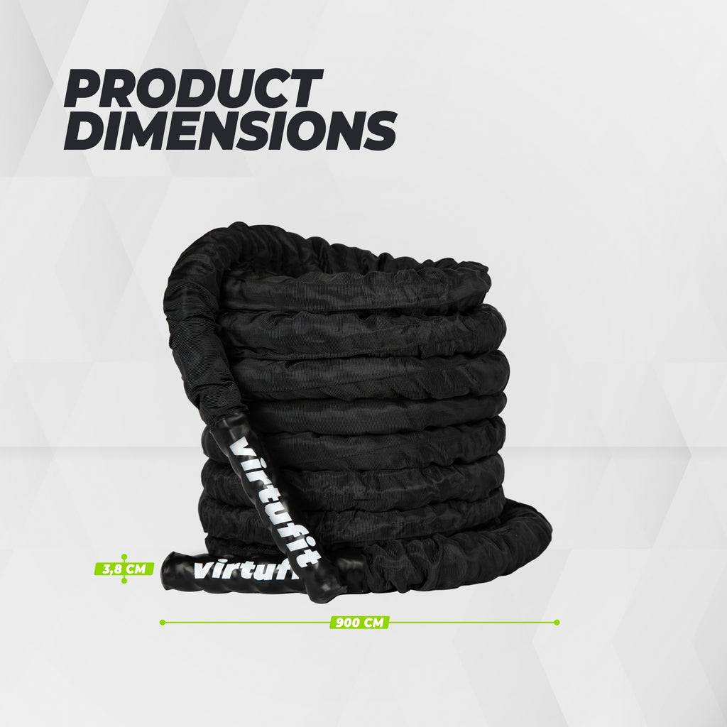 VirtuFit Battle Rope - Fitness Rope Pro - 9 m