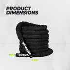 VirtuFit Battle Rope - Fitness Rope Pro - 9 m