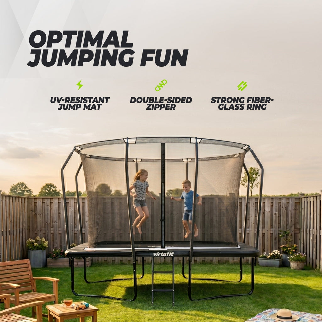 VirtuFit Trampoline Premium with Safety Net 213 x 305 cm