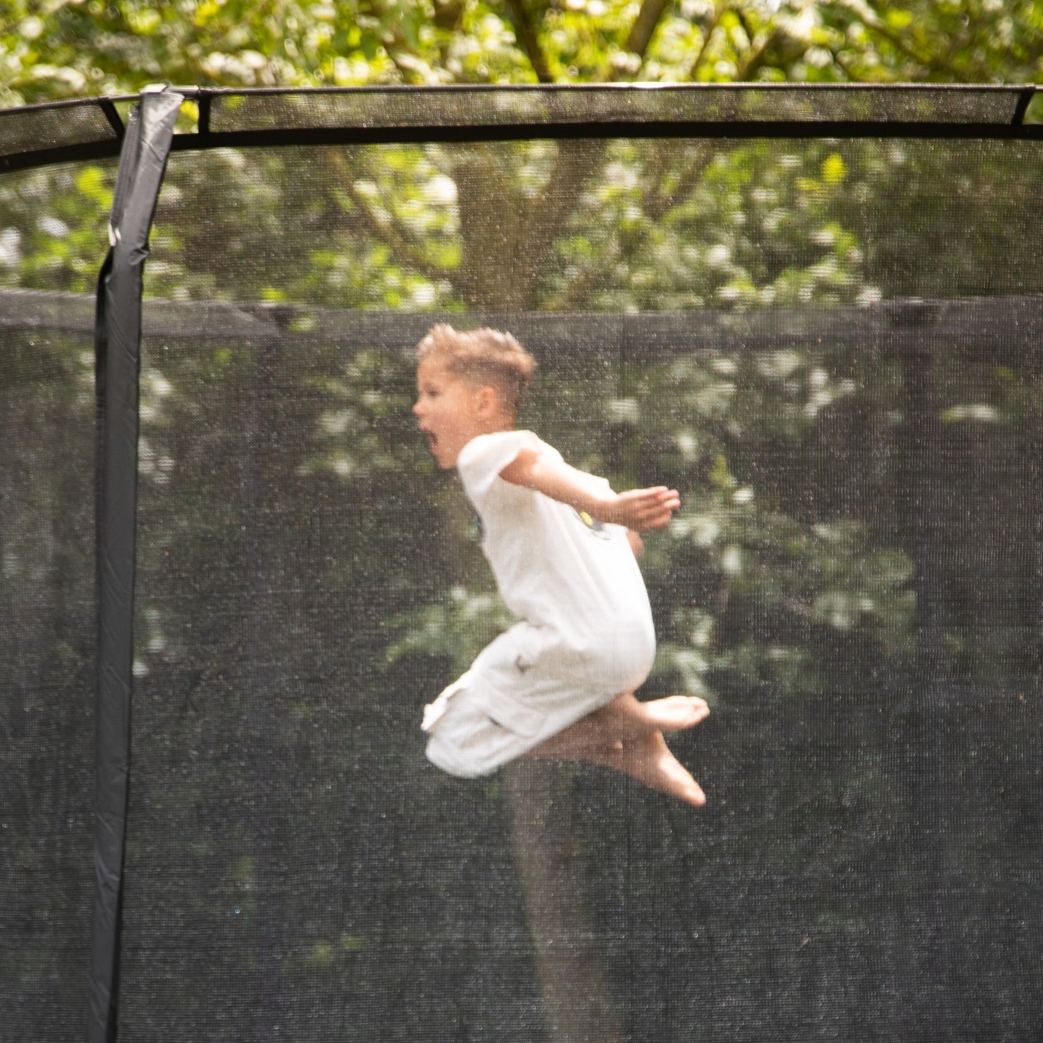 VirtuFit Premium Trampoline met Veiligheidsnet - Zwart - 305 cm