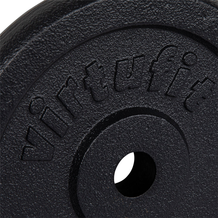 VirtuFit Cast iron weight plate 30 mm - 1.25 kg - Black