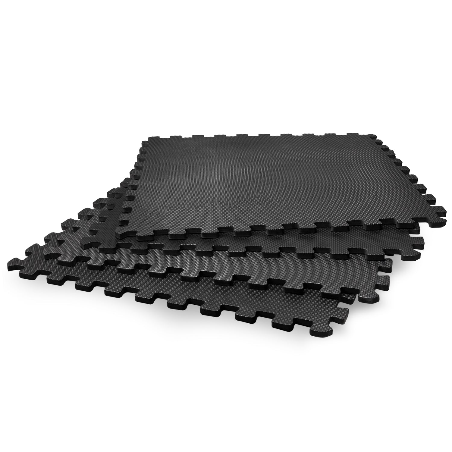 VirtuFit Fitness Puzzle Mat – 4-Piece Floor Mat – 120×120 cm – Black