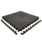 VirtuFit Fitness Puzzle Mat – 4-Piece Floor Mat – 120×120 cm – Black