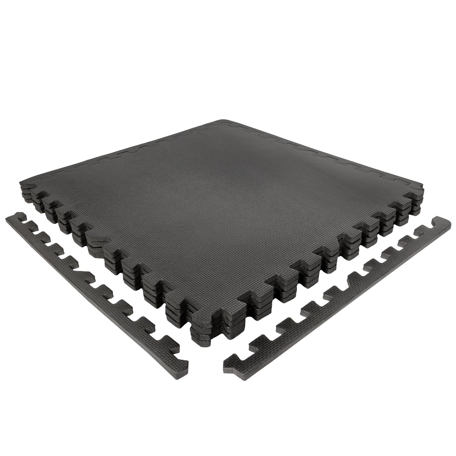 VirtuFit Fitness Puzzle Mat – 4-Piece Floor Mat – 120×120 cm – Black